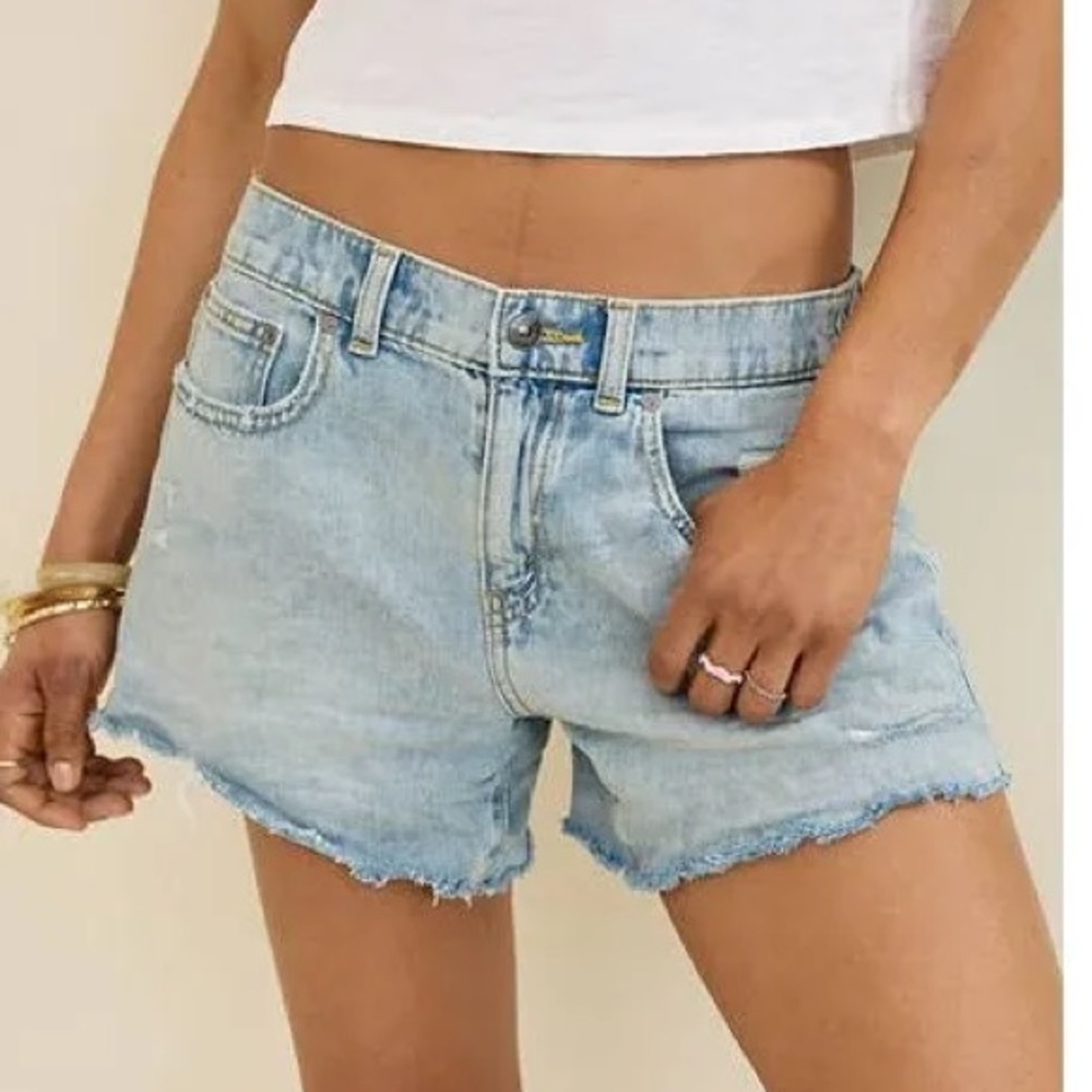 Aerie Daydream Distressed Denim Shorts